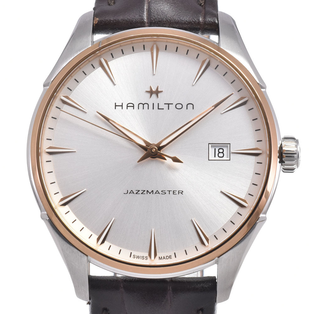 HAMILTON Jazz master H324410 Date Silver Dial Quartz Men's
 Watch I#150594