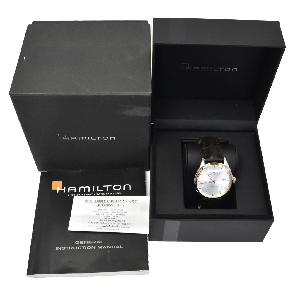 HAMILTON Jazz master H324410 Date Silver Dial Quartz Men's
 Watch I#150594