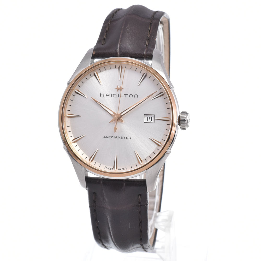 HAMILTON Jazz master H324410 Date Silver Dial Quartz Men's
 Watch I#150594