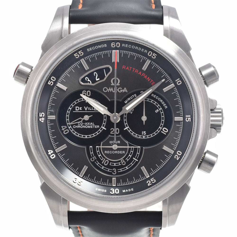 with paper OMEGA Devil Chronoscope Rattrapante Co-Axial 422.13.44.51.06.00﻿1 Supplit Second Grey Dial Automatic Men's
 Watch I#150597