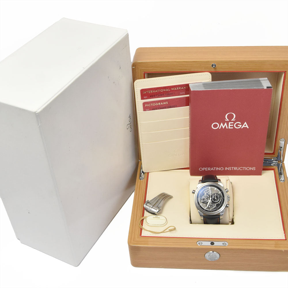 with paper OMEGA Devil Chronoscope Rattrapante Co-Axial 422.13.44.51.06.00﻿1 Supplit Second Grey Dial Automatic Men's
 Watch I#150597