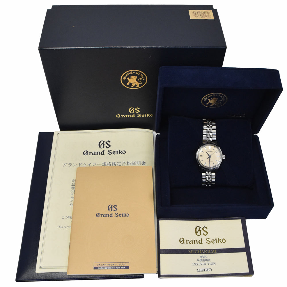 SEIKO GS 9S54-0030/SBGW005 Slipping Attachment Silver Dial Hand Winding Men's
 Watch K#150598