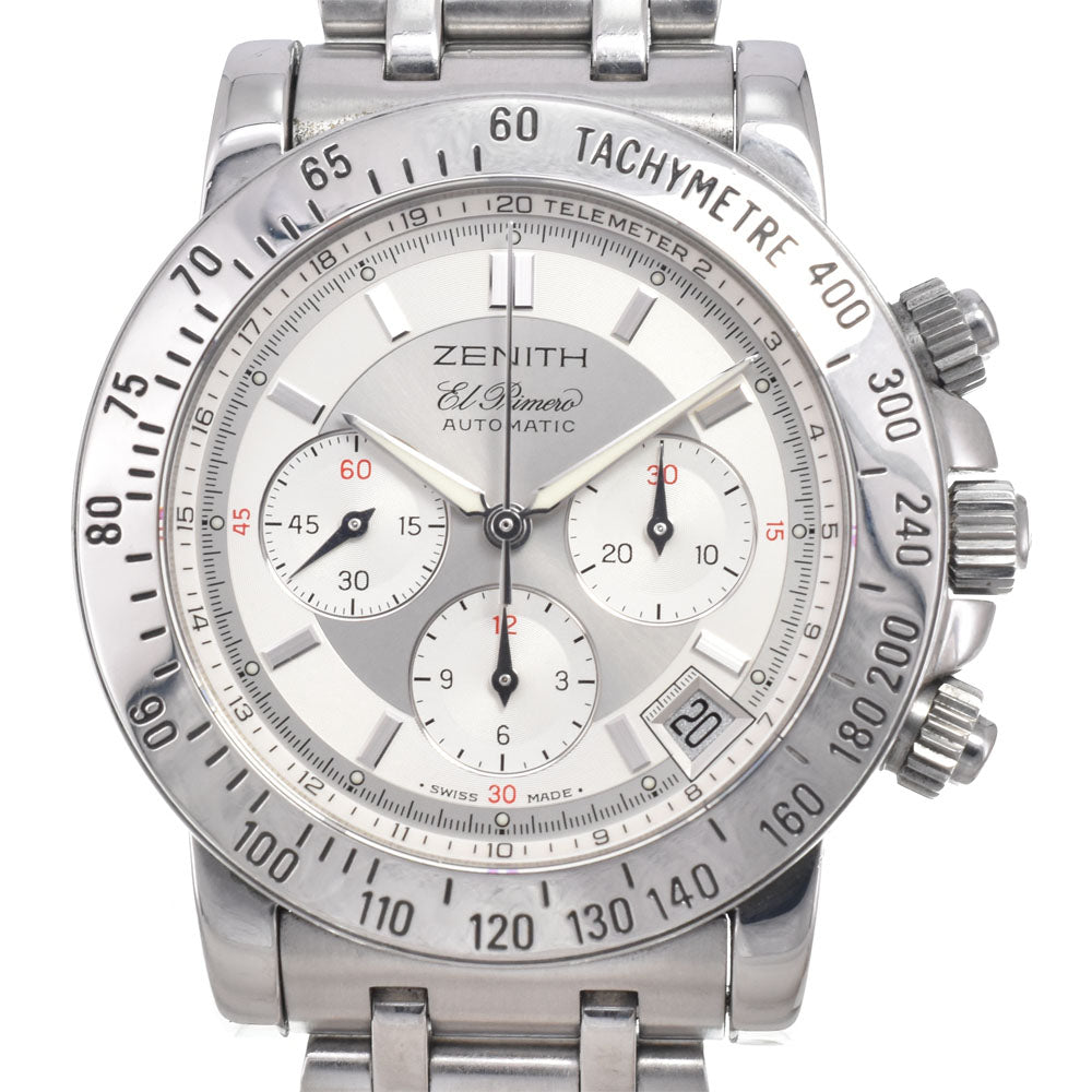 with paper ZENITH El Primero Rainbow 01/02.0461.400 Chronograph Date Silver Dial Automatic Men's
 Watch I#150605
