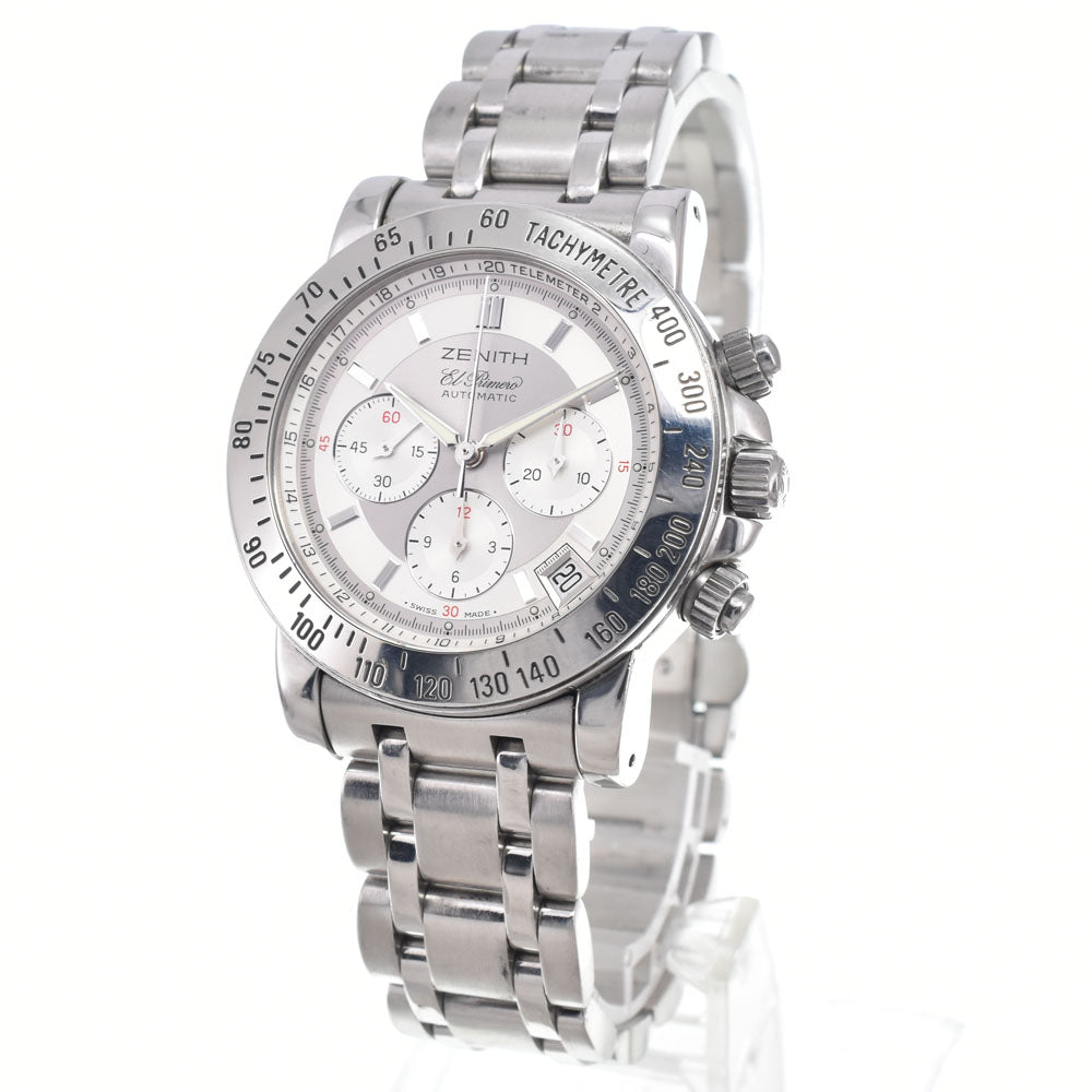with paper ZENITH El Primero Rainbow 01/02.0461.400 Chronograph Date Silver Dial Automatic Men's
 Watch I#150605