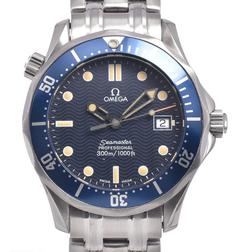 OMEGA Seamaster Professional 300m 2561.80 Date blue Dial Quartz Unisex
 Watch K#150607