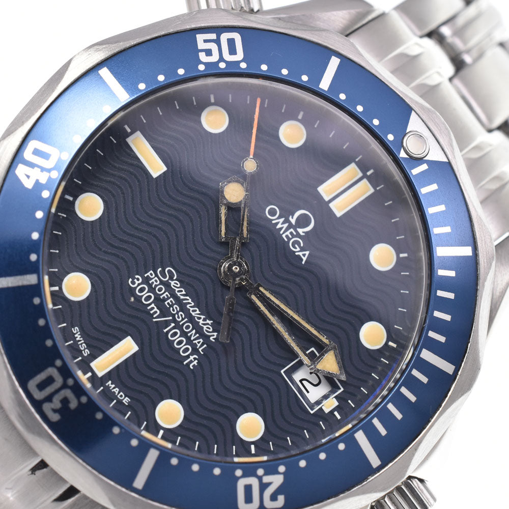 OMEGA Seamaster Professional 300m 2561.80 Date blue Dial Quartz Unisex
 Watch K#150607