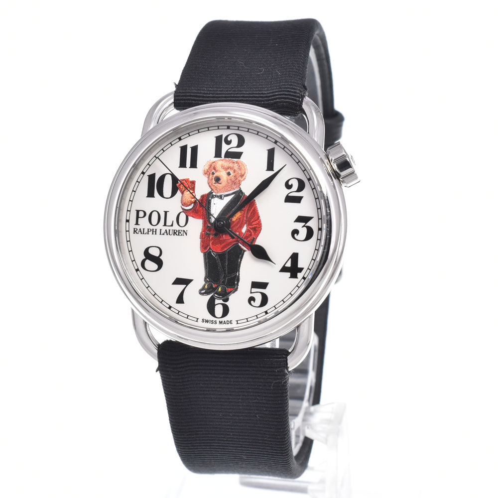 with paper RALPH LAUREN Polo Bear 472942830001 white Dial Automatic Men's
 Watch I#150609