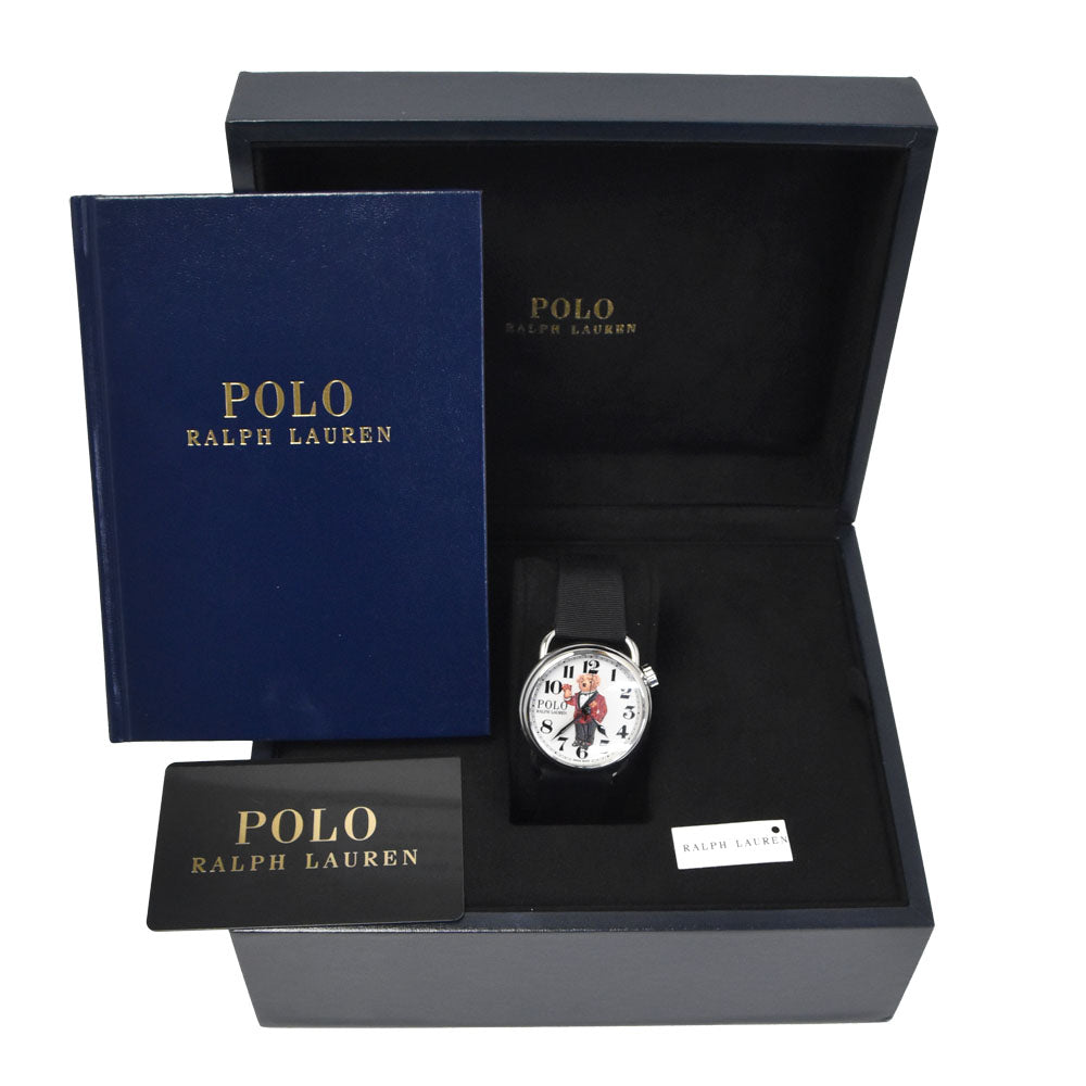 with paper RALPH LAUREN Polo Bear 472942830001 white Dial Automatic Men's
 Watch I#150609