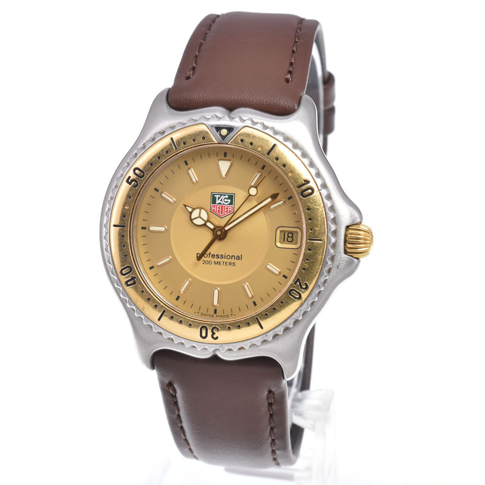 TAG HEUER Cell professional 200 WI1151-K0 Date gold Dial Quartz Men's
 Watch I#150612