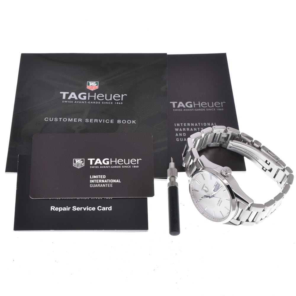 with paper TAG HEUER Carrera WAR201B.BA0723 Caliber 5 Silver Dial Automatic Men's
 Watch K#150613