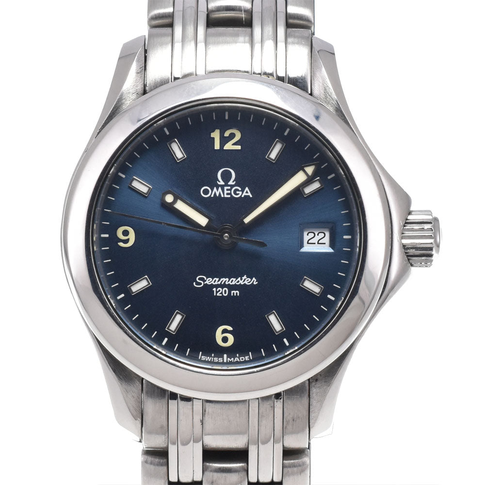 OMEGA Seamaster120 Date blue Dial Quartz Ladies
 Watch I#150614