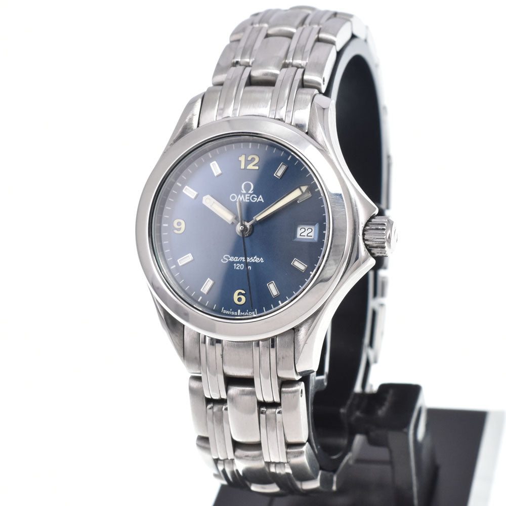 OMEGA Seamaster120 Date blue Dial Quartz Ladies
 Watch I#150614