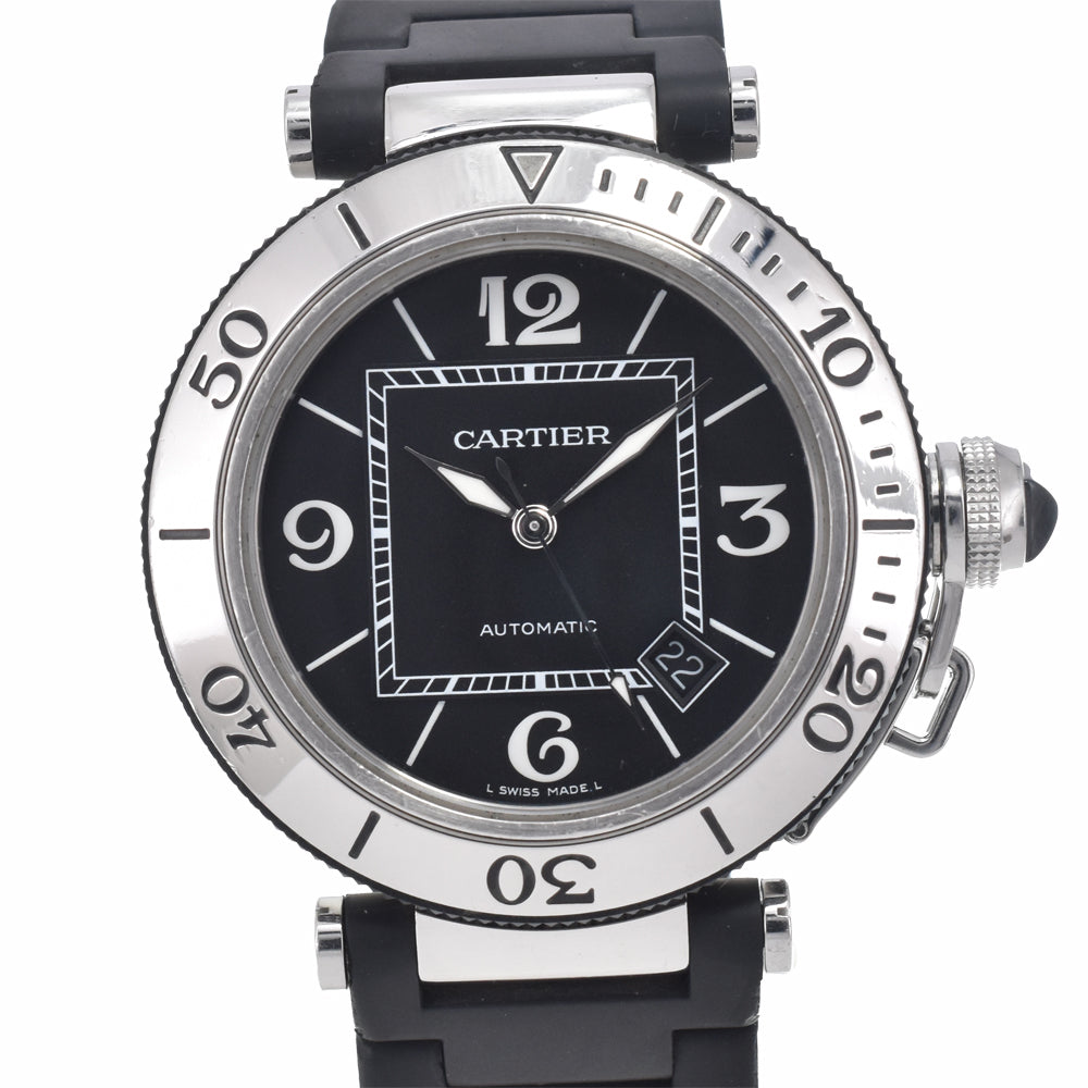 CARTIER Pacha Sea timer W31077U2 black Dial Automatic Men's
 Watch K#150619
