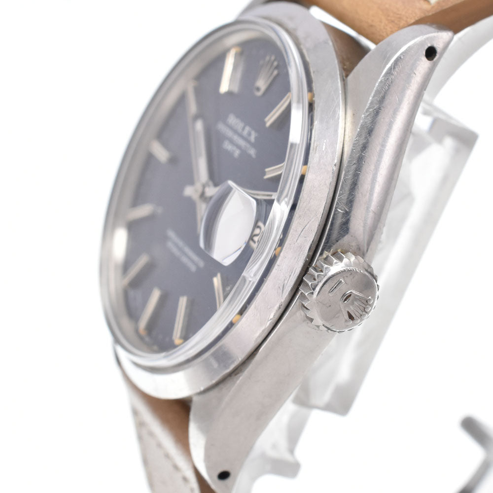 ROLEX Oyster perpetual date 1500 vintage Cal.1570 blue Dial Automatic Men's
 Watch O#150624