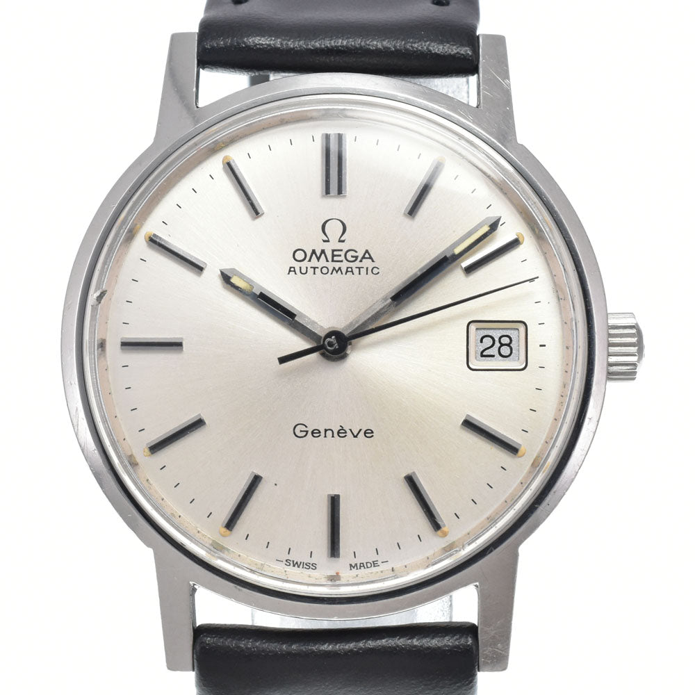 OMEGA Geneva 166.0163 vintage Date Cal.1012 Silver Dial Automatic Men's
 Watch I#150628