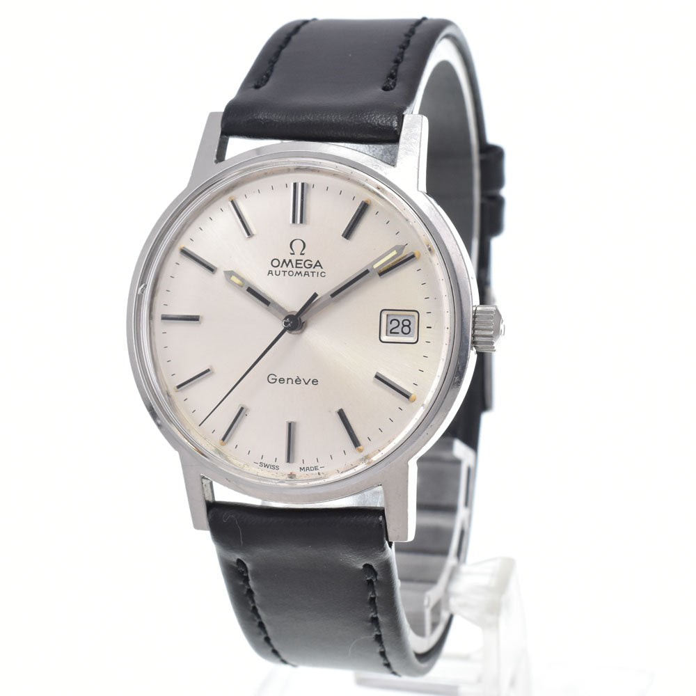 OMEGA Geneva 166.0163 vintage Date Cal.1012 Silver Dial Automatic Men's
 Watch I#150628