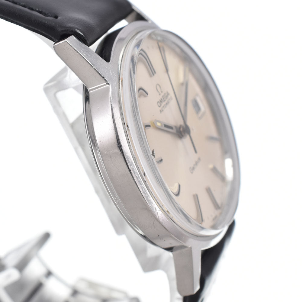 OMEGA Geneva 166.0163 vintage Date Cal.1012 Silver Dial Automatic Men's
 Watch I#150628