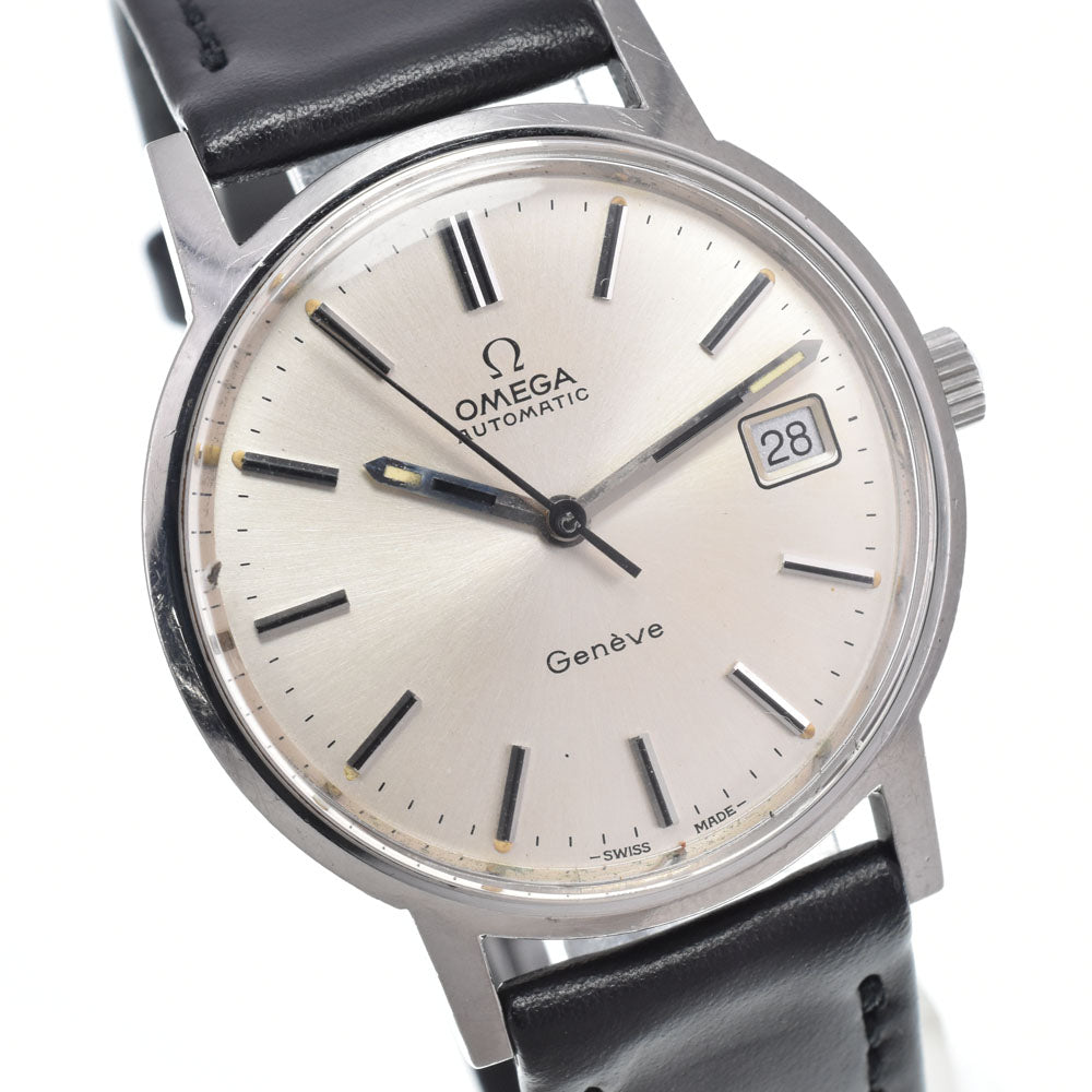 OMEGA Geneva 166.0163 vintage Date Cal.1012 Silver Dial Automatic Men's
 Watch I#150628