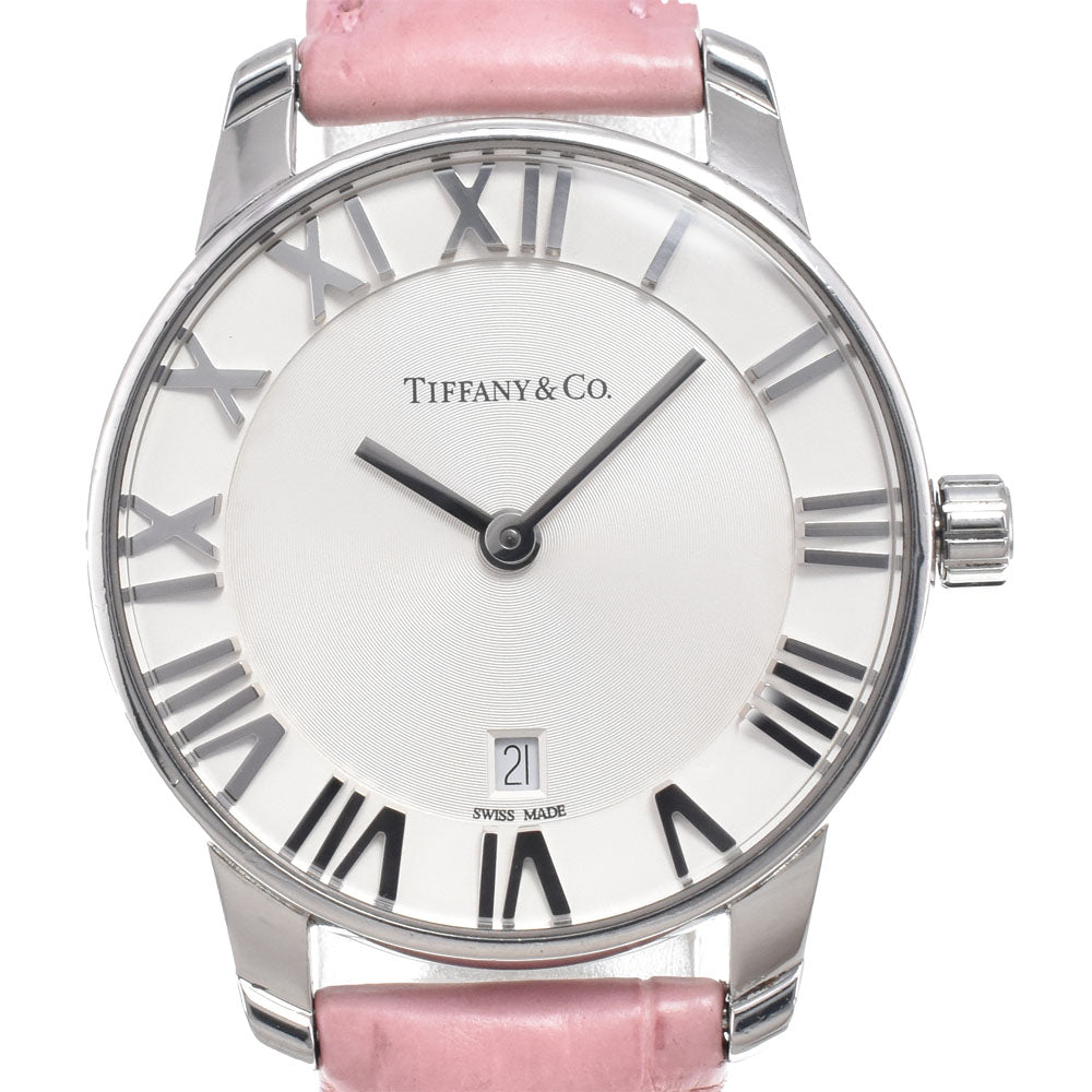 TIFFANY&Co. Atlas 34875928 Date Silver Dial Quartz Ladies
 Watch I#150638