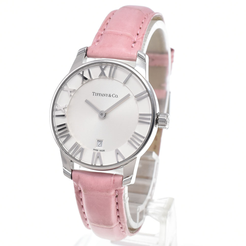 TIFFANY&Co. Atlas 34875928 Date Silver Dial Quartz Ladies
 Watch I#150638