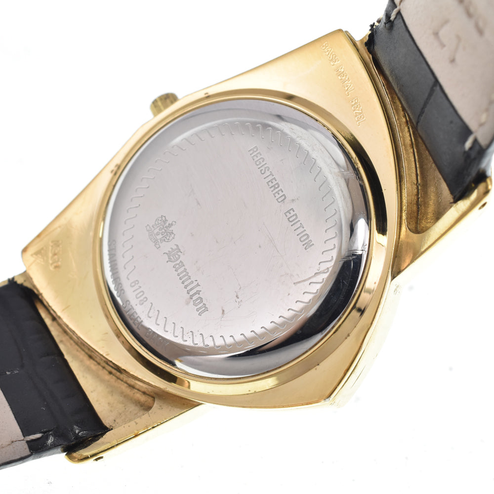 HAMILTON Ventura Registered Edition 6108 black Dial Quartz Ladies
 Watch I#150640