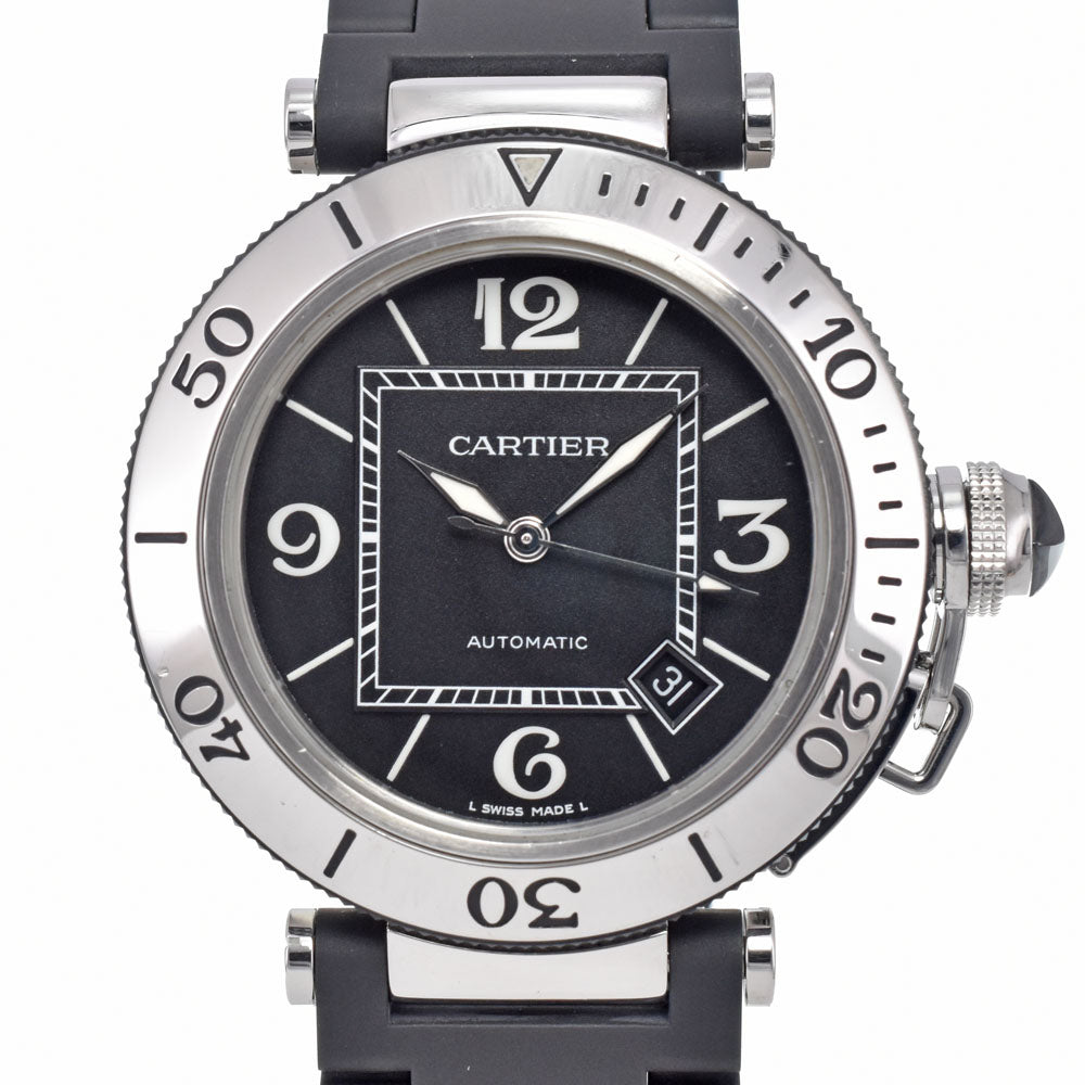 CARTIER Pacha Sea timer W31077U2 black Dial Automatic Men's
 Watch I#150641