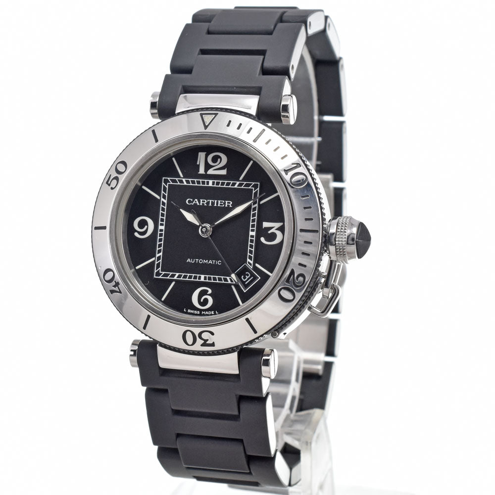 CARTIER Pacha Sea timer W31077U2 black Dial Automatic Men's
 Watch I#150641