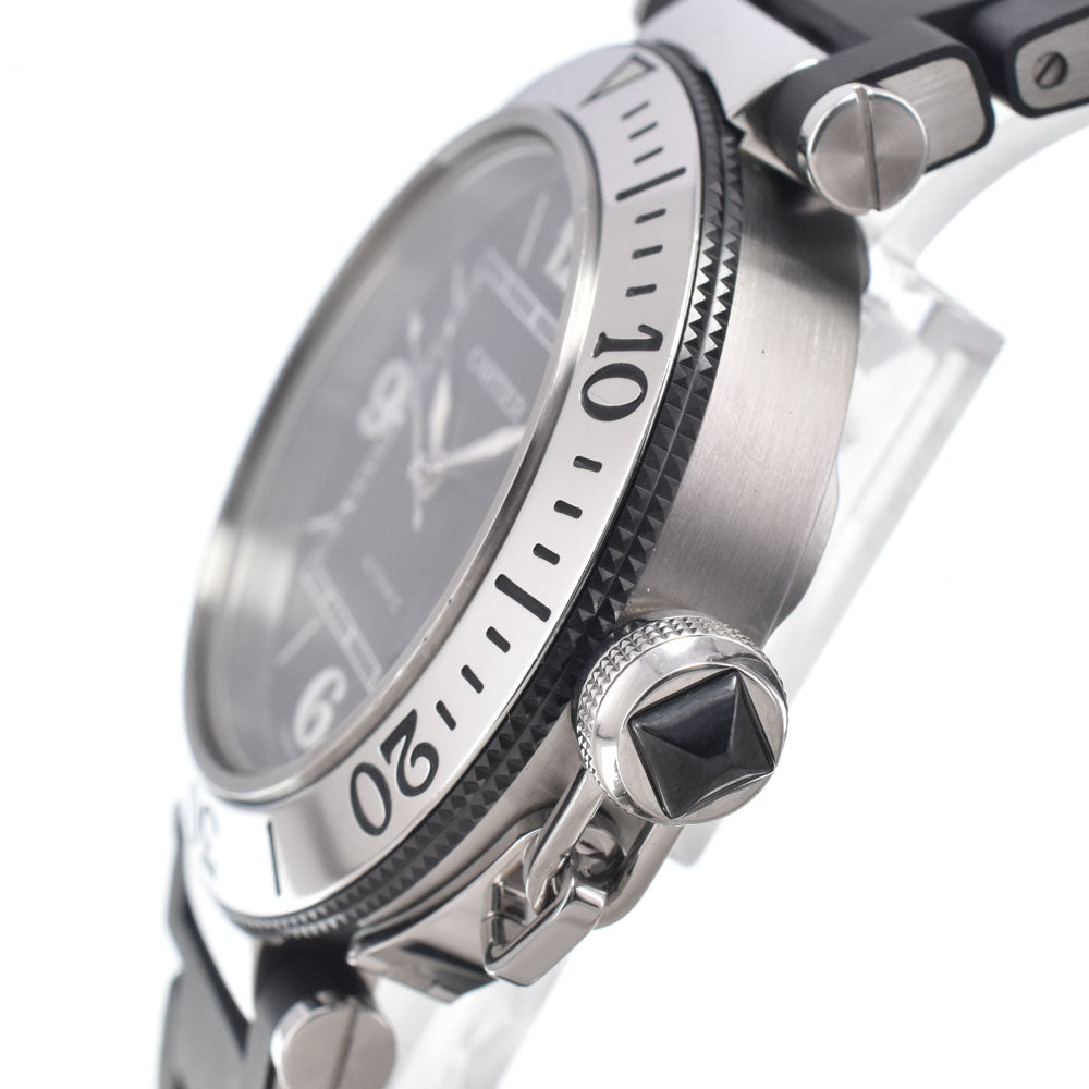 CARTIER Pacha Sea timer W31077U2 black Dial Automatic Men's
 Watch I#150641