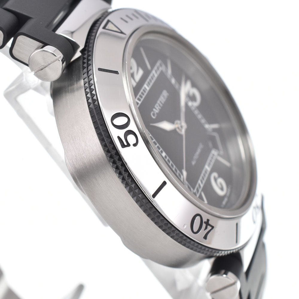 CARTIER Pacha Sea timer W31077U2 black Dial Automatic Men's
 Watch I#150641