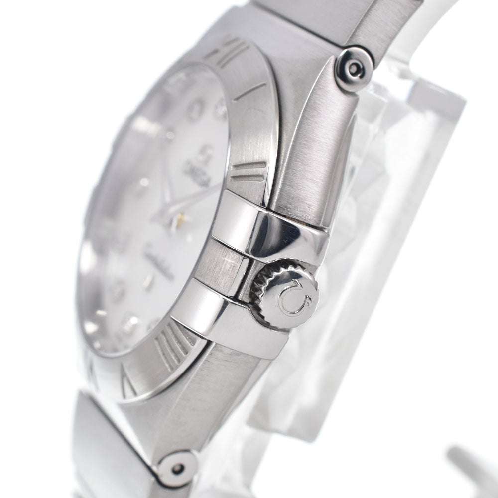 with paper OMEGA Constellation 123.10.27.60.55.001 12P diamond White shell Dial Quartz Ladies
 Watch K#150648