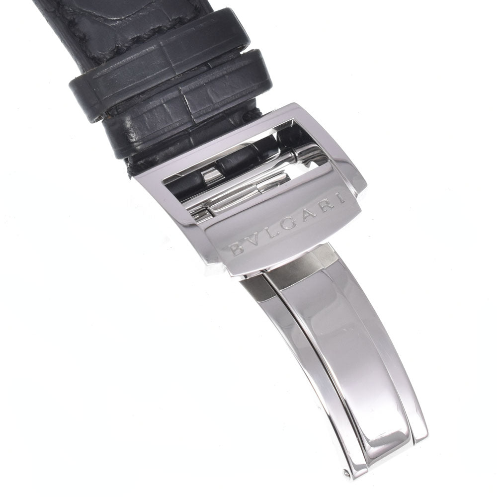 with paper BVLGARI Diagono Calibro DG42SCH Chronograph Date black Dial Automatic Men's
 Watch I#150649