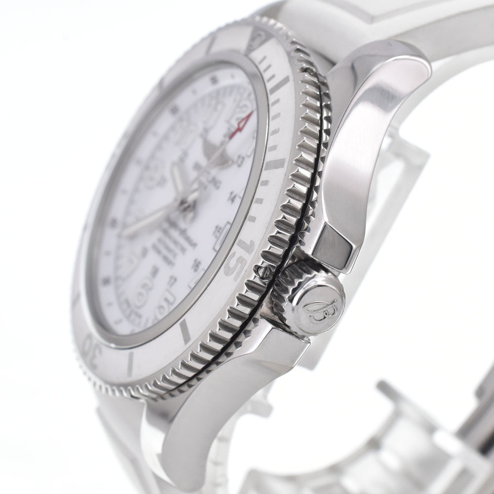 with paper BREITLING Super Ocean II A17365D2/A766 Date white Dial Automatic Men's
 Watch I#150651