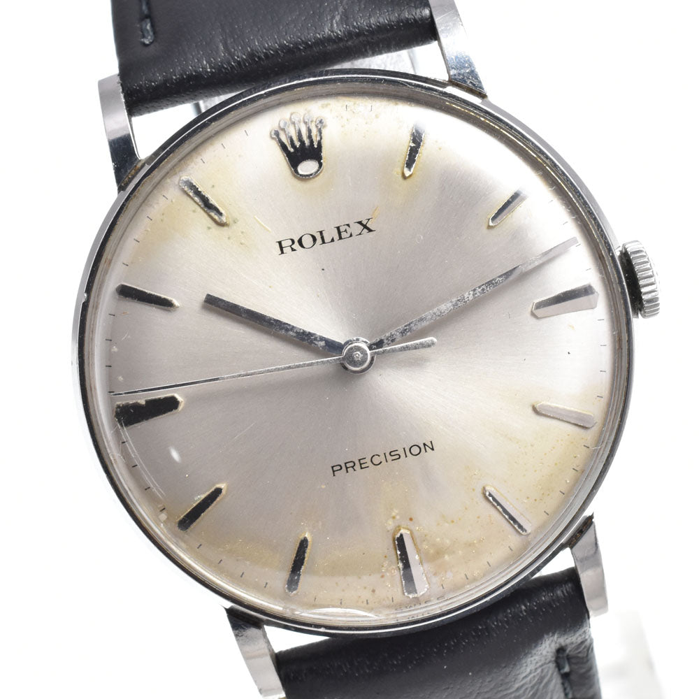 ROLEX Precision 3411 vintage Cal.1225 Silver Dial Hand Winding Men's
 Watch O#150652