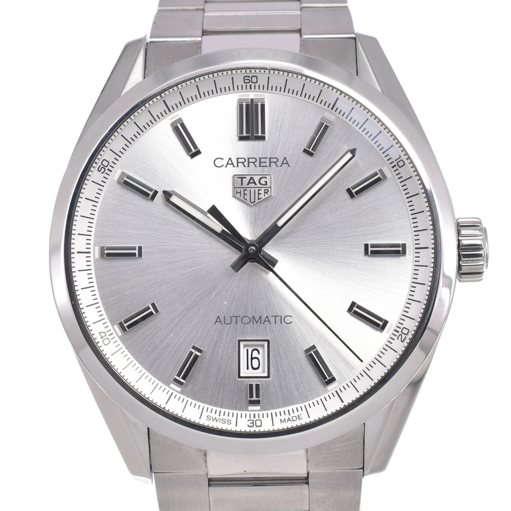 TAG HEUER Carrera caliber 5 WBN2111-0 Date Silver Dial Automatic Men's
 Watch K#150653