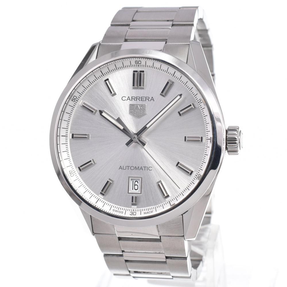 TAG HEUER Carrera caliber 5 WBN2111-0 Date Silver Dial Automatic Men's
 Watch K#150653