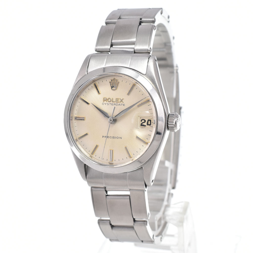 ROLEX Oyster Date Ref.6466 vintage Cal.1215 Silver Dial Hand Winding Unisex
 Watch I#150656