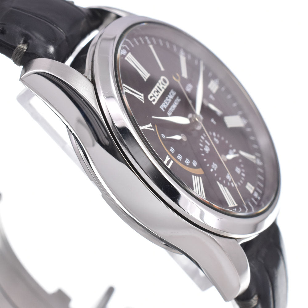 SEIKO Presage SARW045 6R21-01F0 Lacquer / sandalwood limited model power reserve black Dial Automatic Men's
 Watch L#150665