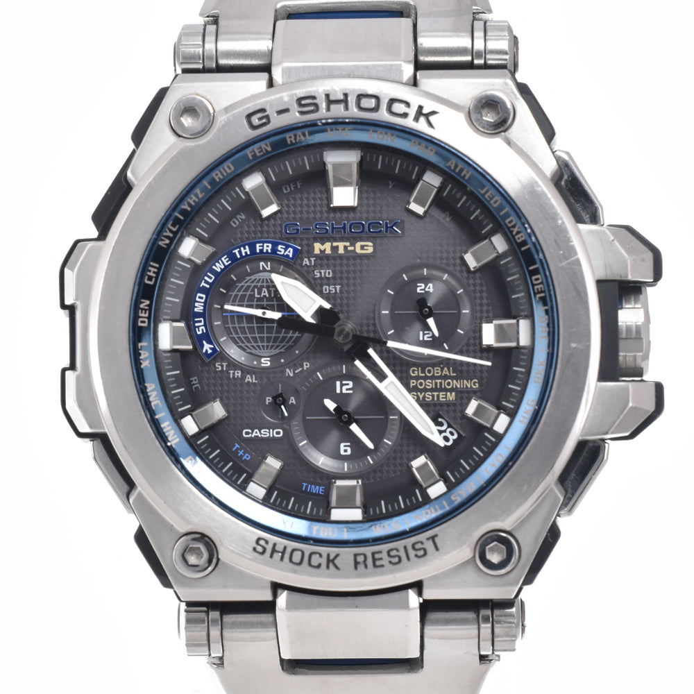 with paper CASIO G-SHOCK MT-G MTG-G1000D-1A2JF gray Dial GPS Solar Men's
 Watch K#150666