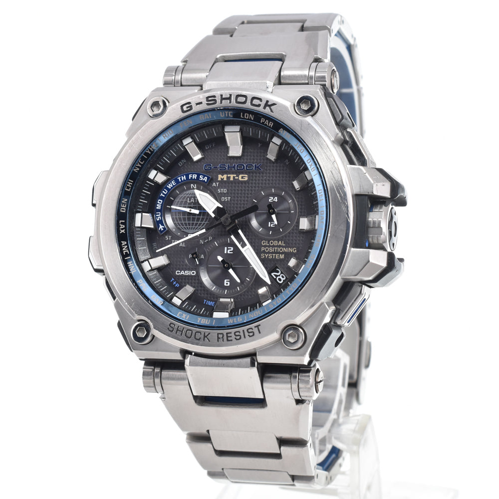 with paper CASIO G-SHOCK MT-G MTG-G1000D-1A2JF gray Dial GPS Solar Men's
 Watch K#150666