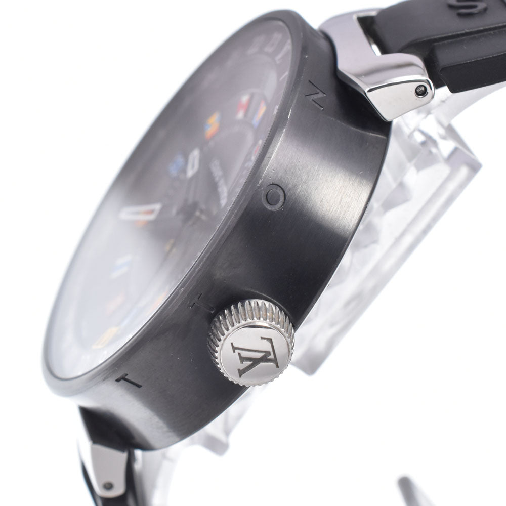 LOUIS VUITTON Tambour Moon Dual Time GMT QA097 GMT gray Dial Quartz Men's
 Watch K#150671