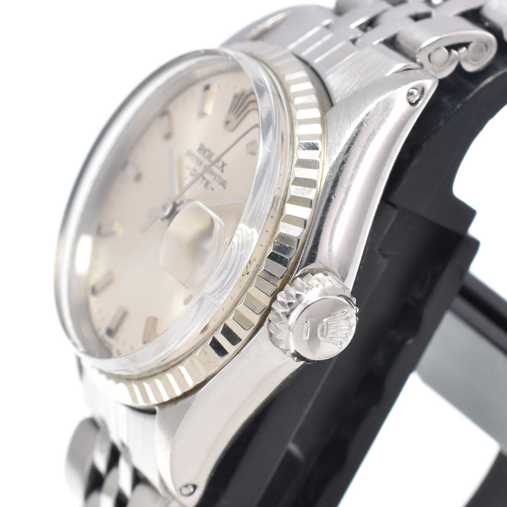 ROLEX Oyster perpetual date 6517 vintage Cal.1161 Date Silver Dial Automatic Ladies
 Watch K#150678