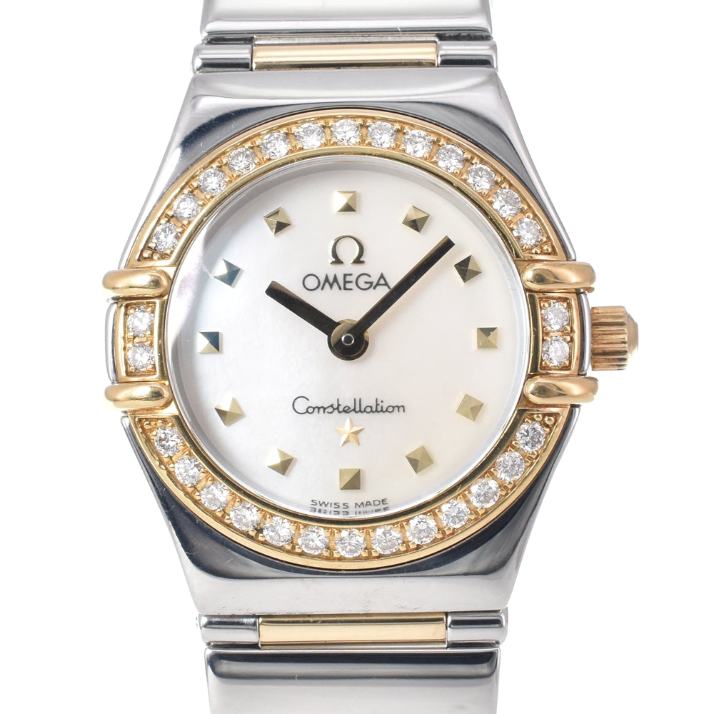 OMEGA Constellation Mini My Choice 1365.75 Diamond Bezel White shell Dial Quartz Ladies
 Watch L#150683