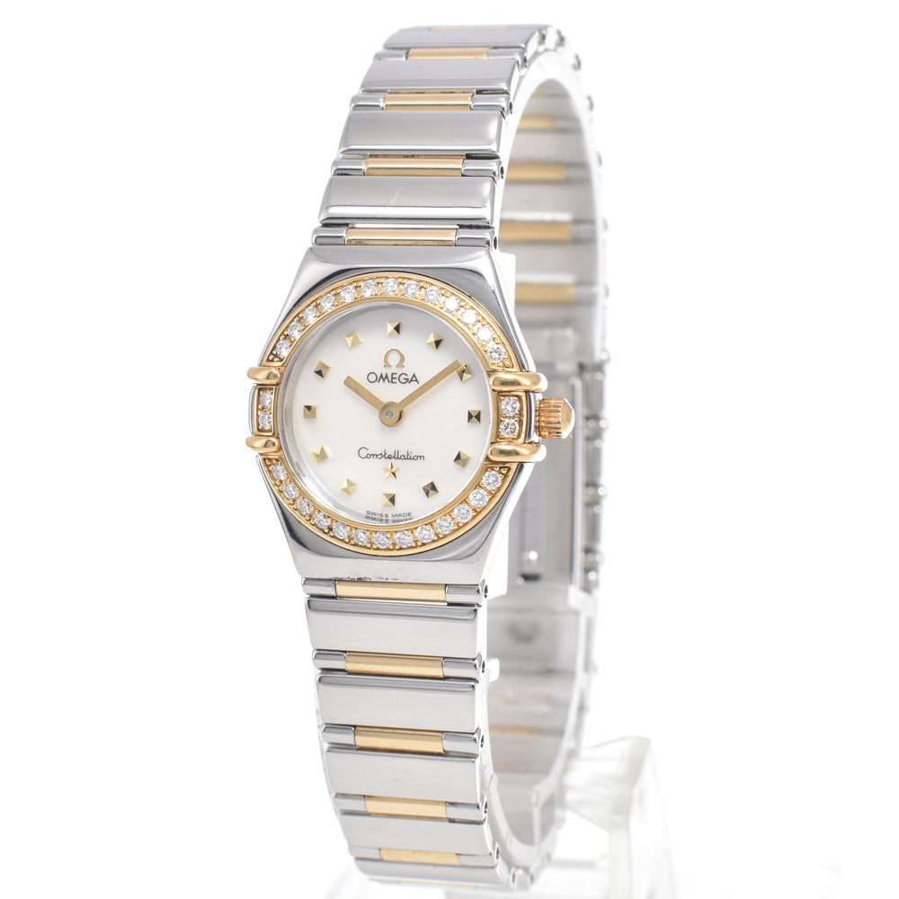 OMEGA Constellation Mini My Choice 1365.75 Diamond Bezel White shell Dial Quartz Ladies
 Watch L#150683