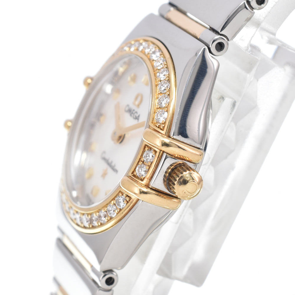 OMEGA Constellation Mini My Choice 1365.75 Diamond Bezel White shell Dial Quartz Ladies
 Watch L#150683