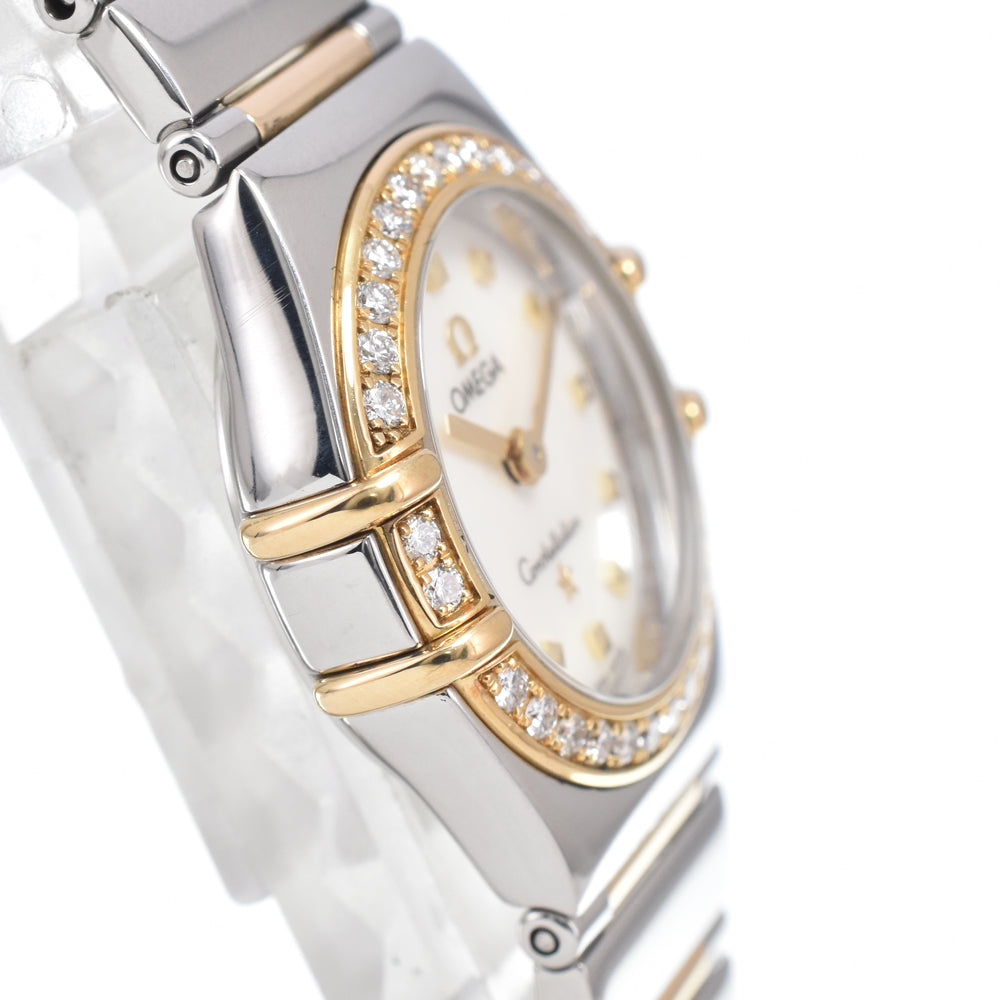 OMEGA Constellation Mini My Choice 1365.75 Diamond Bezel White shell Dial Quartz Ladies
 Watch L#150683