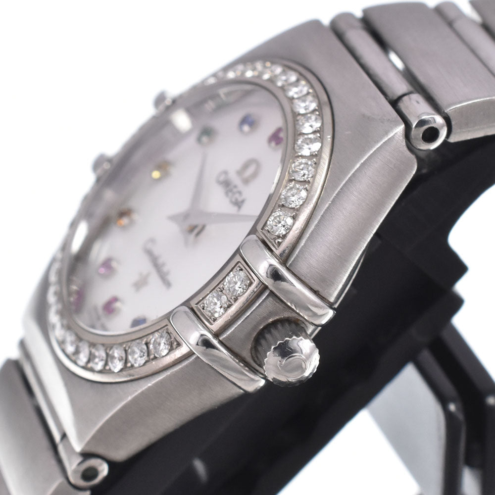 OMEGA Constellation 1475.79 Bezel Diamond White shell Dial Quartz Ladies
 Watch O#151147