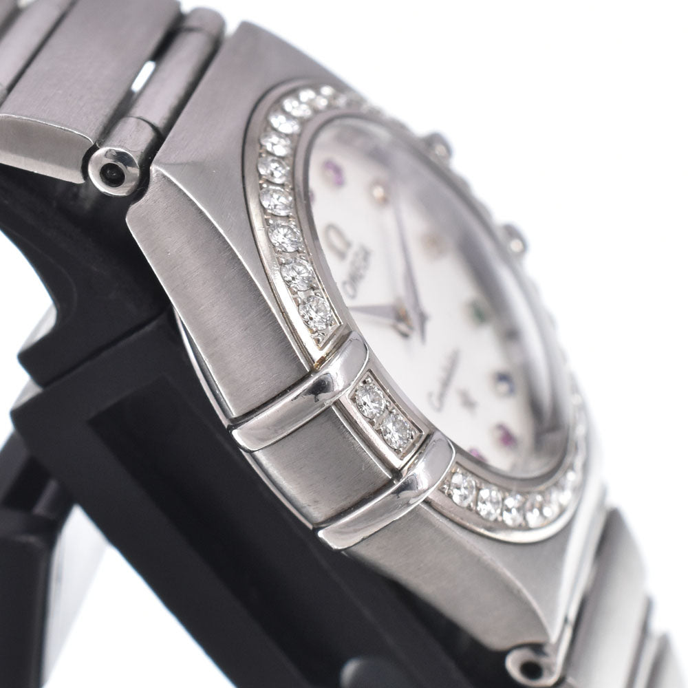 OMEGA Constellation 1475.79 Bezel Diamond White shell Dial Quartz Ladies
 Watch O#151147
