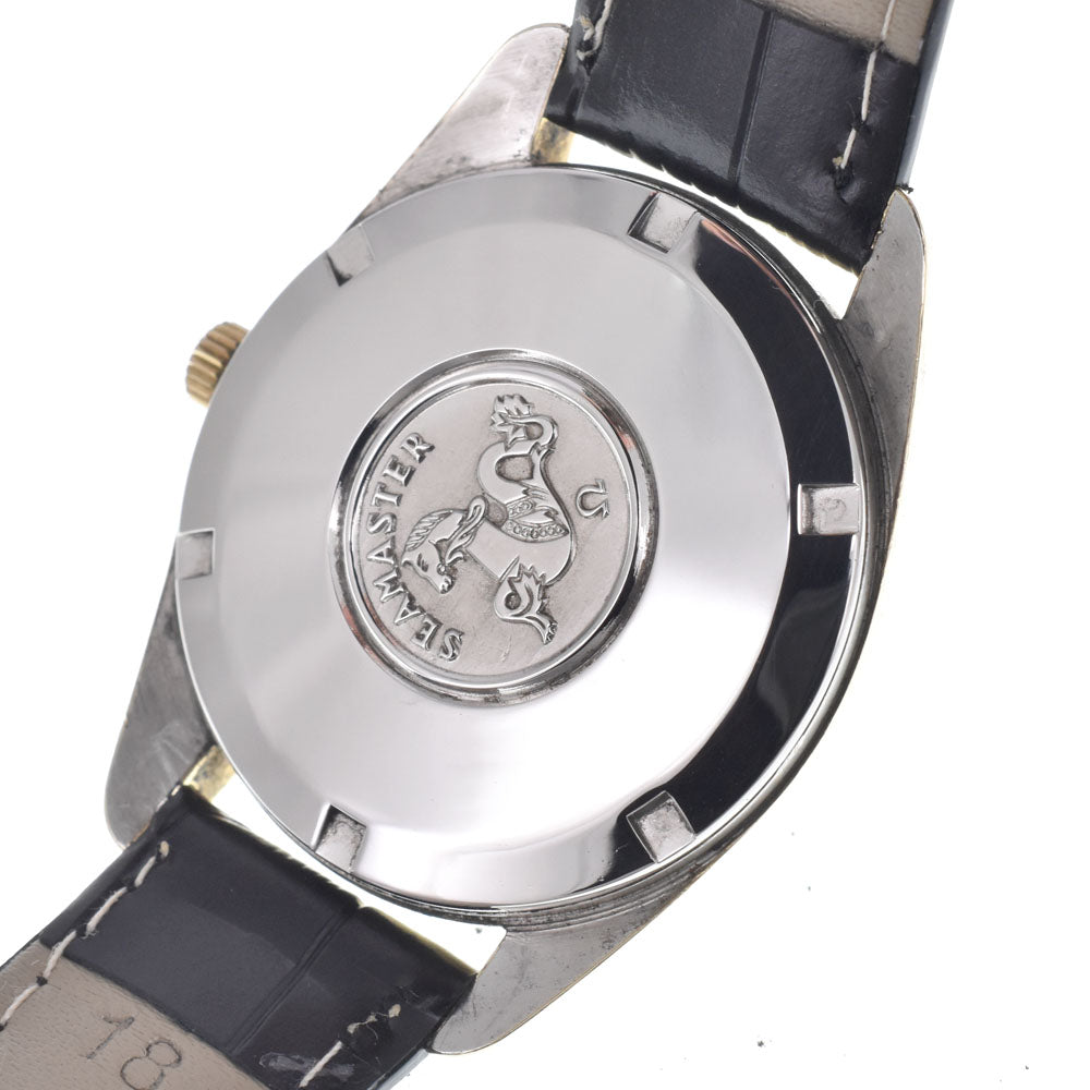 OMEGA Seamaster 166.067 vintage Cap Gold Date Silver Dial Automatic Men's
 Watch O#150684