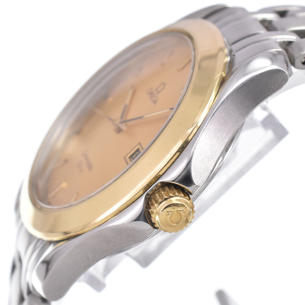OMEGA Seamaster120M 2411 Date K18YG Bezel gold Dial Quartz Men's
 Watch K#150686