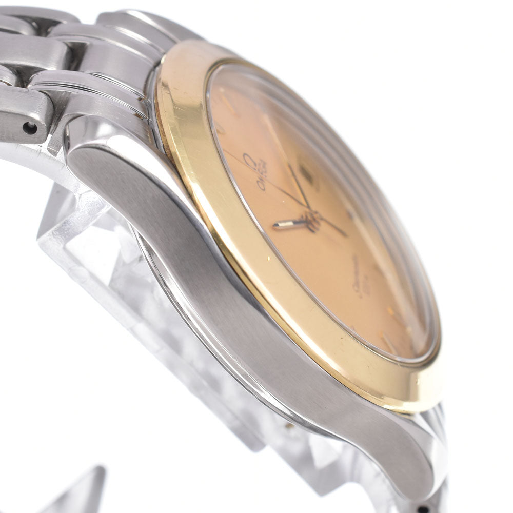 OMEGA Seamaster120M 2411 Date K18YG Bezel gold Dial Quartz Men's
 Watch K#150686